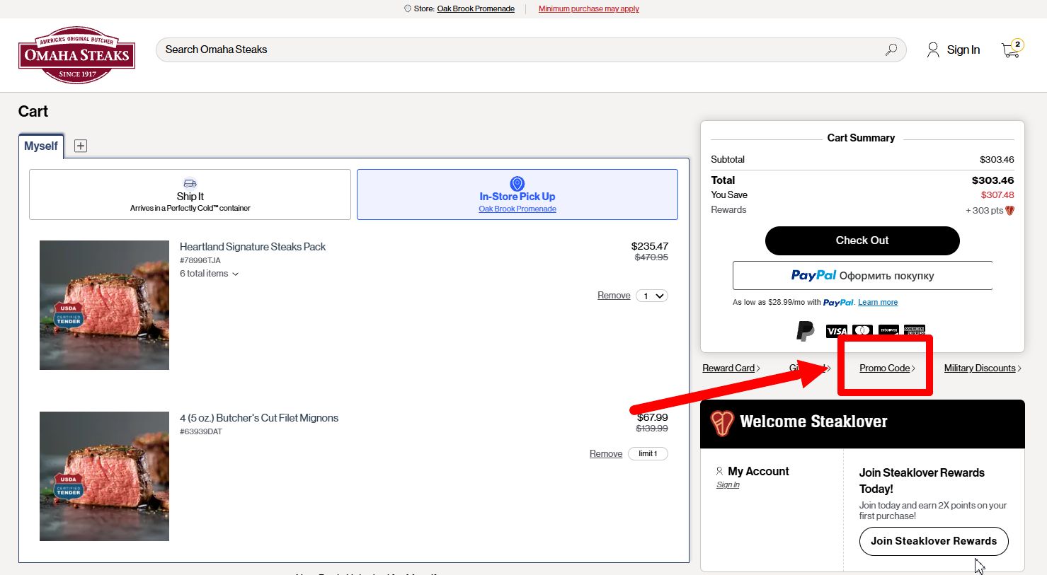 “Omaha Steaks Promo Code”